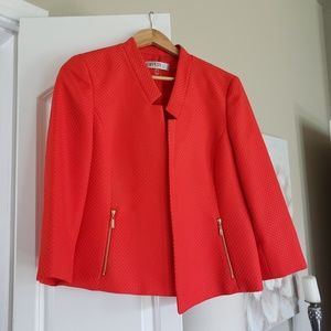 Bright orange blazer